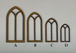 Windows x10 Terrain Building Bits 28mm Laser Cut MDF FAST SHIPPING US SE... - $2.99