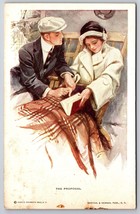 Artist Signed Harrison Fisher The Proposal UNP DB Postcard K10 - $6.88