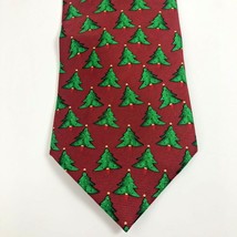 Christmas Tree Tie Red and Green By MMG Seasonal Style Holiday Party Nec... - £9.74 GBP