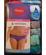 Hanes 6 Pair Pack Cotton Hipsters tagless Greens size 5 or 7 NWT - £11.18 GBP