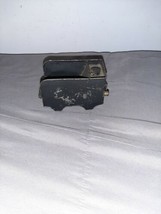 Vintage Small O Scale Black Coal Train Tender Car 4 wheel Pressed Steel - $15.00