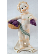 Goebel Cherub Figurine 12-20-12 Monatskinder October Child with Grapes ~... - $62.50