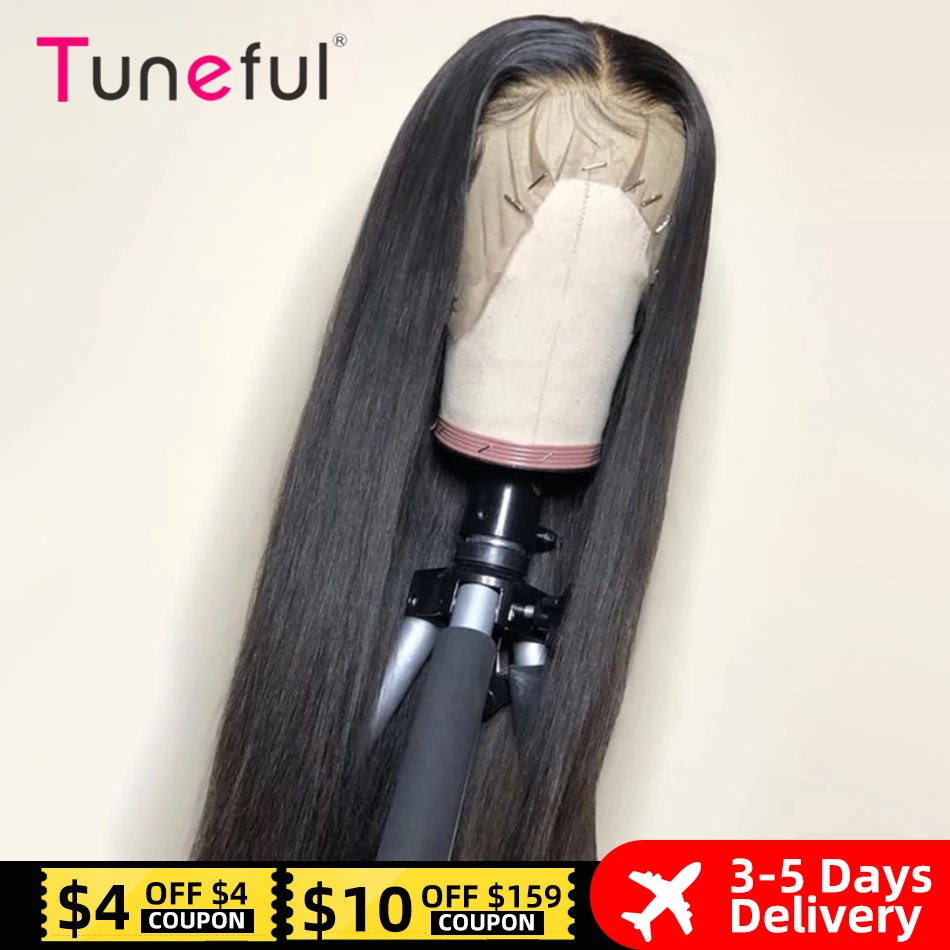 13x6 13x4 HD Lace Front Human Hair Wigs Malaysian Straight Pre Plucked Gluele - £75.41 GBP+