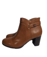 Giani Bernini Womens Artemyss Chestnut Block Heels Ankle Boots Booties S... - £74.91 GBP