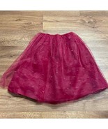 Janie &amp; Jack x Juno Valentine Red Tulle Pull On Skirt Bows Girls Size 5 NEW - £26.31 GBP