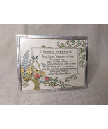 Vintage &#39;Golden Wedding&#39; Framed Sentiment / Poem - $574.42 MXN