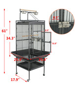 61&quot; Large Bird Cage Large Play Top Parrot Finch Cage Pet Supplies Remova... - £138.39 GBP
