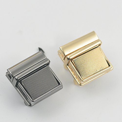 Bluemoona 2 Sets - Closure Catch Lock Tuck Zinc alloy for Leather Bag Case Clasp
