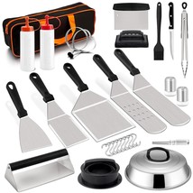 20Pcs Griddle Accessories Kit, Stainless Steel Flat Top Teppanyaki Tools Set For - $67.99