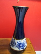 Royal Porzellan Bavaria KPM Germany Handarbeit Echt Cobalt Vase  [a*3] - £75.64 GBP