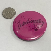 Vintage Wednesday Nite Live Pin Button Pink - $12.86