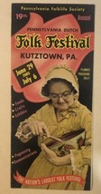 Pennsylvania Dutch Folk Festival Vintage Travel Brochure Kutztown BR12 - £6.11 GBP