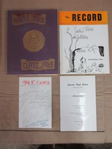 Vintage Purple And Gold 1965 Yearbook Camden High School Camden NJ 4 Piece Lot  - £43.82 GBP