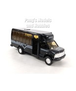 4.75 inch Tour - Airport Shuttle Van Bus - 1/48 Scale Diecast Model - BLACK - $23.48 CAD