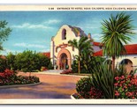 Hotel Agua Caliente View Tijuana Mexico UNP Linen Postcard H21 - £2.29 GBP