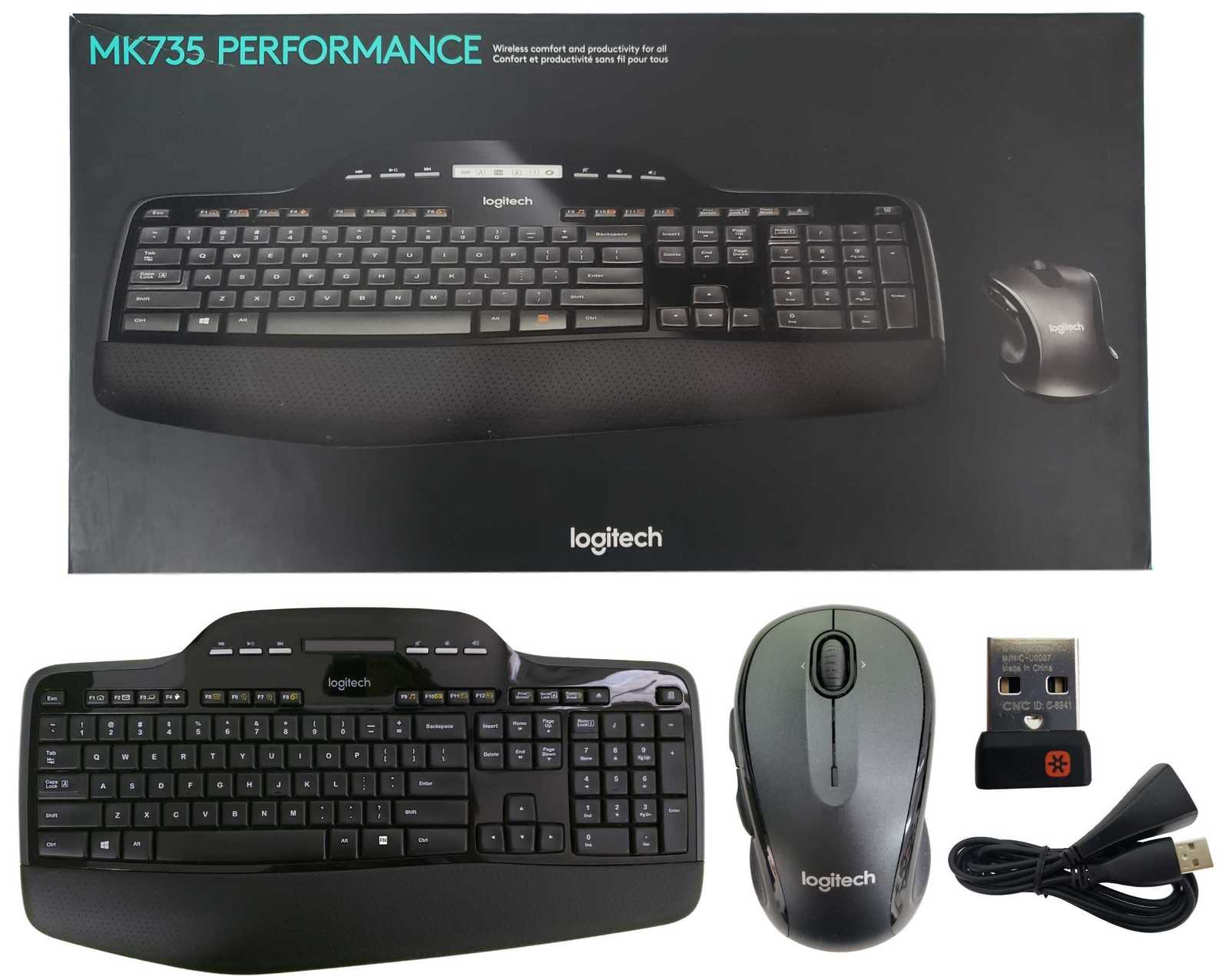 Logitech MK735 Performance Wireless Combo MK710 Keyboard & M510 Mouse