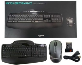 Logitech MK735 Performance Wireless Combo MK710 Keyboard &amp; M510 Mouse 920-008666 - £55.93 GBP