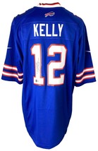 Jim KELLY Signé Buffalo Bills Bleu Nike Jeu Jersey Bas ITP - £265.86 GBP