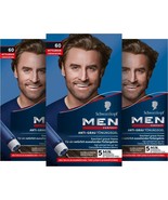 3x Pack Schwarzkopf Men Perfect Anti Gray Hair Color Gel No. 60 - £43.76 GBP