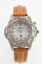 Fossil Reloj Mujer Starmaster Blanco Inoxidable Plata Piel Marrón 50m Cuarzo - £27.84 GBP