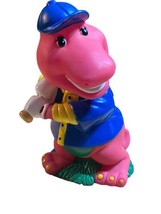 Barney Baseball Coin Bank Purple Dinosaur Piggy bank Kids Money Management - £9.74 GBP