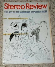 Barbra Streisand Stereo Review Vintage 1974 Al Hirschfeld Artwork - $34.99