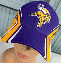 Reebok Team NFL Stretch Large / XL Minnesota Vikings Baseball Cap Hat - £13.81 GBP