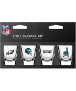 Philadelphia Eagles Shot Glasses Set Four 2oz - $41.14 CAD