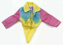 Barbie Hairplay Multi-Color Tie Knot Top #11349 1993 Doll Clothes Mattel - £8.60 GBP