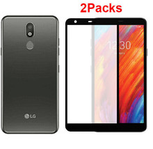 2X Fullcover Tempered Glass Screen Protector LG Aristo 2 3 Plus Fortune ... - £10.19 GBP