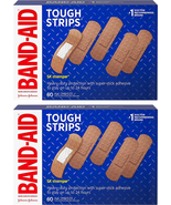 Brand Tough Strips Adhesive Bandage, All One Size, 60 Count of 2 - £14.66 GBP