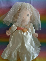 Vintage 1990 Precious Moments Limited Edition Wedding Doll By Applause 14&quot;  - £11.60 GBP