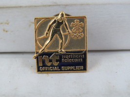 1988 Winter Olympics Pin - Northern Telecom Cross Country Skiing - Stamp... - £11.79 GBP