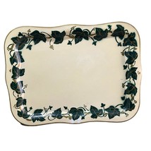 Social Supper Tray Ivy Floral American Art Works Ohio Metal Large - $146.20
