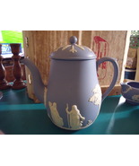 Wedgewood Jasper Classic White on Light Blue 9 pc Tea Set circa 1960&#39;s - $4,846.74 MXN