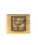 Stampin Up 1999 Rooster Weather Vane Wood Mounted Rubber Stamp Crafts - £5.77 GBP