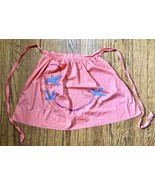 Vintage Hand Drawn Bluebirds Peace Birds Half Apron Granny Grandmacore T... - $13.86