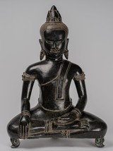 Antigüedad Khmer Estilo Bronce Enlightenment Bayon Estatua de Buda - 57cm/58.4cm - £1,827.18 GBP