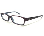 Ray-Ban Eyeglasses Frames RB5085 2219 Dark Purple Blue Rectangle 52-16-135 - $65.29