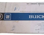 1971 Buick Lesabre Estate Centurion Electra 225 Owner&#39;s Manual - £3.06 GBP