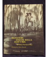 Vintage 1976 Monsters and Oil Wells Don&#39;t Mix H/C Book by Wilma Pitchfor... - £7.13 GBP