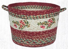 Earth Rugs UBP 9-390 Cranberry Printed  Utility Basket 13 Inch X 9 Inch - £48.64 GBP