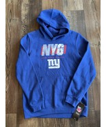 NWT New York Giants Hoodie Sweatshirt  NFL Team Apparel Youth Large 14/1... - $40.31 CAD