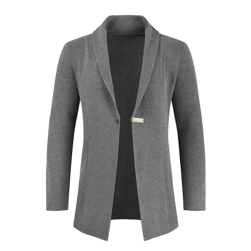 2021 Spring Men&#39;s Slim Mens Sweaters Autumn Men Casual Cardigan Jacket Long Wind - £180.08 GBP