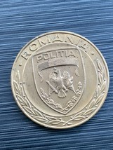Vintage Bronze Medal In Honor Of Romania Police Main Office - £15.95 GBP