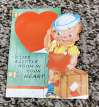 Vintage Valentines Day Card Girl Sailor Boy Room For Rent - £3.98 GBP