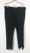 Betabrand WM Plus 2XL Petite Black Flare Leg Dress Pants Yoga Stretch - $29.02