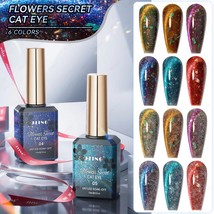 JTING 15ml Flower Secret CatMagnetic Glitter Reflective Gel Nail Polish ... - £4.70 GBP+