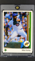 1989 UD Upper Deck #14 Mike Harkey RC Rookie Chicago Cubs Baseball Card - £1.59 GBP