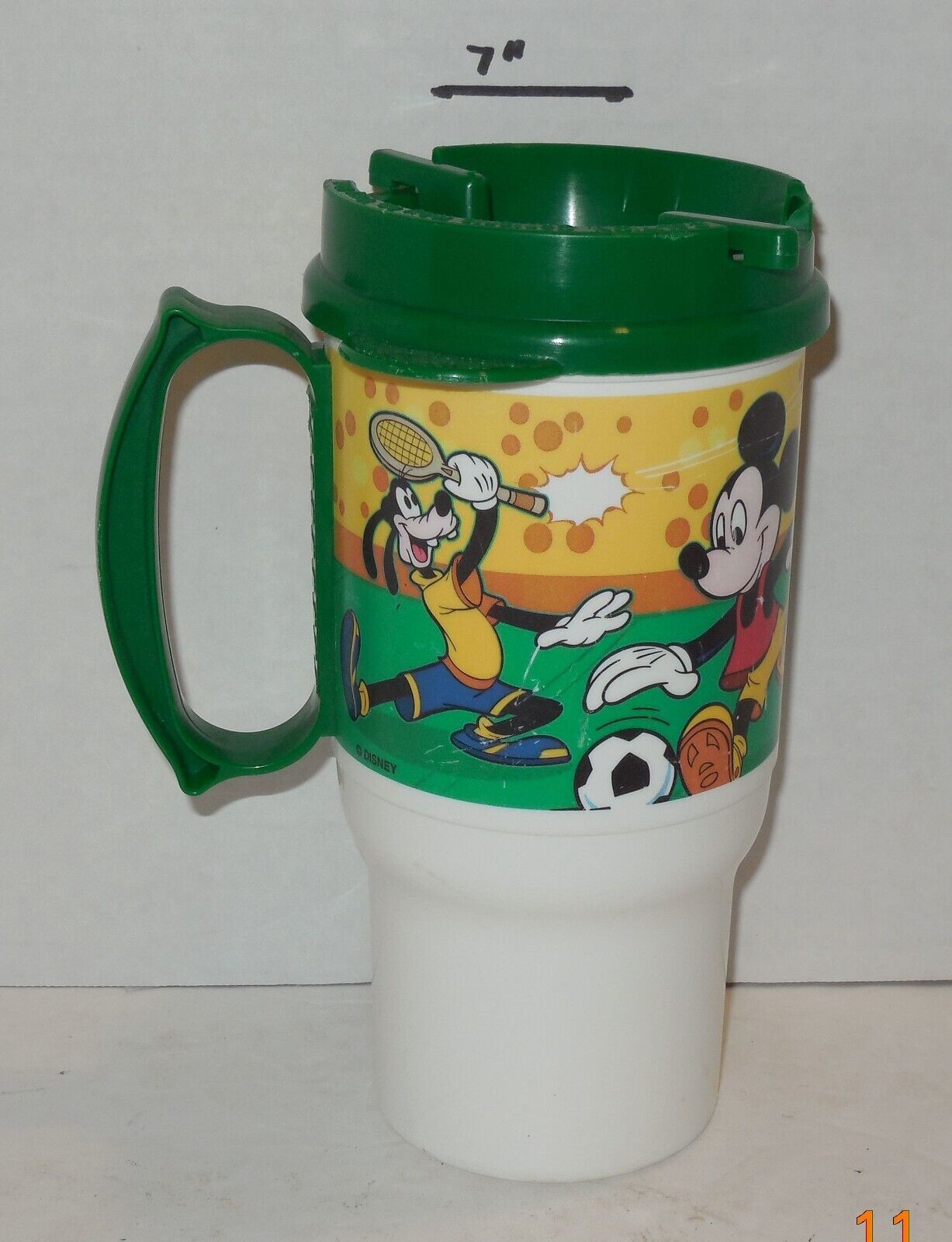 Primary image for Vintage Walt Disney World All Star Resort Sports Souvenir Mug Cup Plastic Green